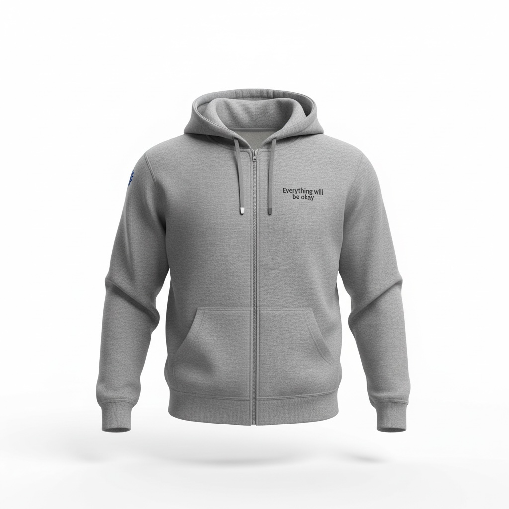 Zippered hoodie