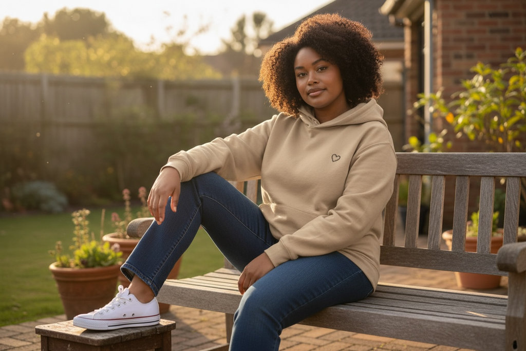 Stitched heart - loose fit